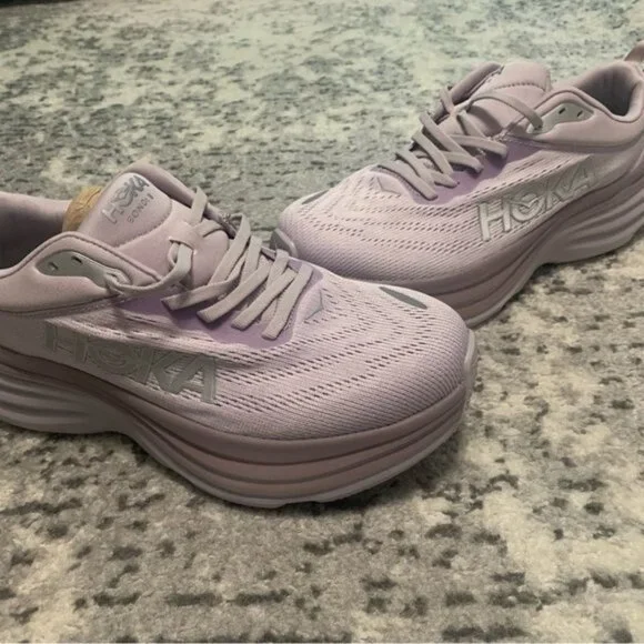 Hoka One One Lavender Athletic Shoes - Picture 2 of 4